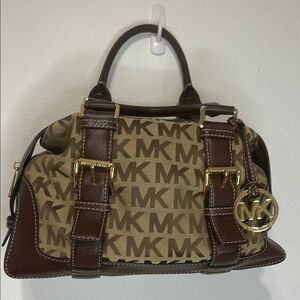 Michael Kors Brown and Tan Satchel NO CALLOUTS EUC